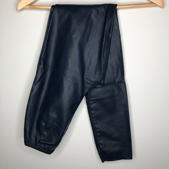 Vero Moda Blue Faux Leather Skinny Pants Size XS - Picture 1 of 8